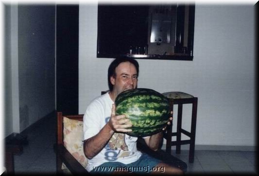 Mikael and melon....jpg